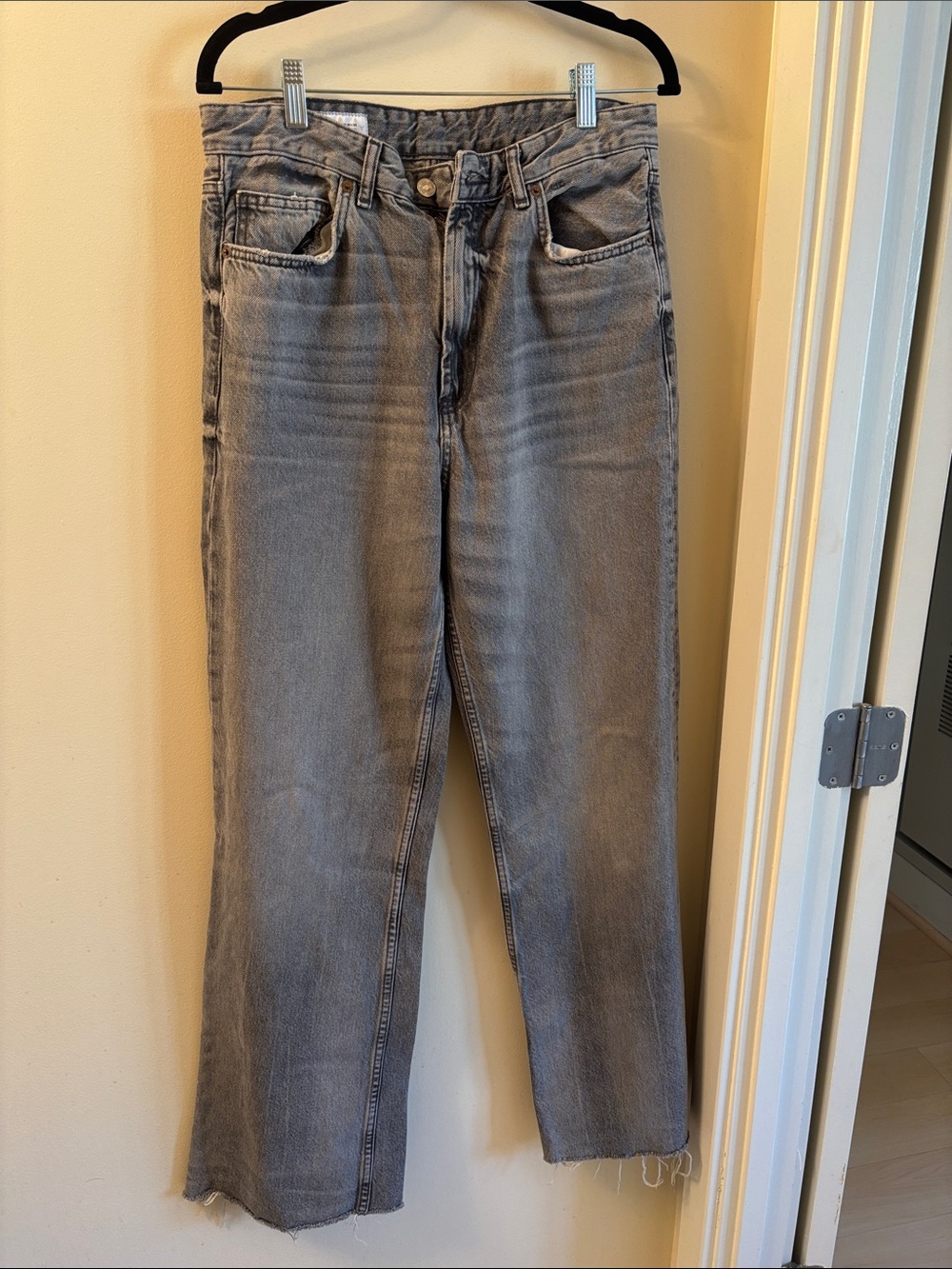 Zara Women's High Rise Wide Leg Jeans | size 10